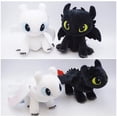thumbnail image 2 of Comment Dresser Votre Dragon 3 Poupée en Peluche Toothless Light Fury avec Étiquette 25cm, 2 of 4