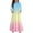 #A10-Beige, variant on Abcomgle Girls Maxi Dresses 7-16 A-Line 3/4 Sleeve Girls Long Dresses Gradient Crew Neck Sundresses Tiered Dresses with Pockets,5-6 Years Black