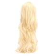 thumbnail image 2 of Peluca de VestUario Rizado Largo, Rubia Rubia Larga ondulada Ondulada Peluca Resistente Al Calor Versátil Con Flequillo Para El Disfraz de Fiesta de Cosplay Para Mujeres, 2 of 7
