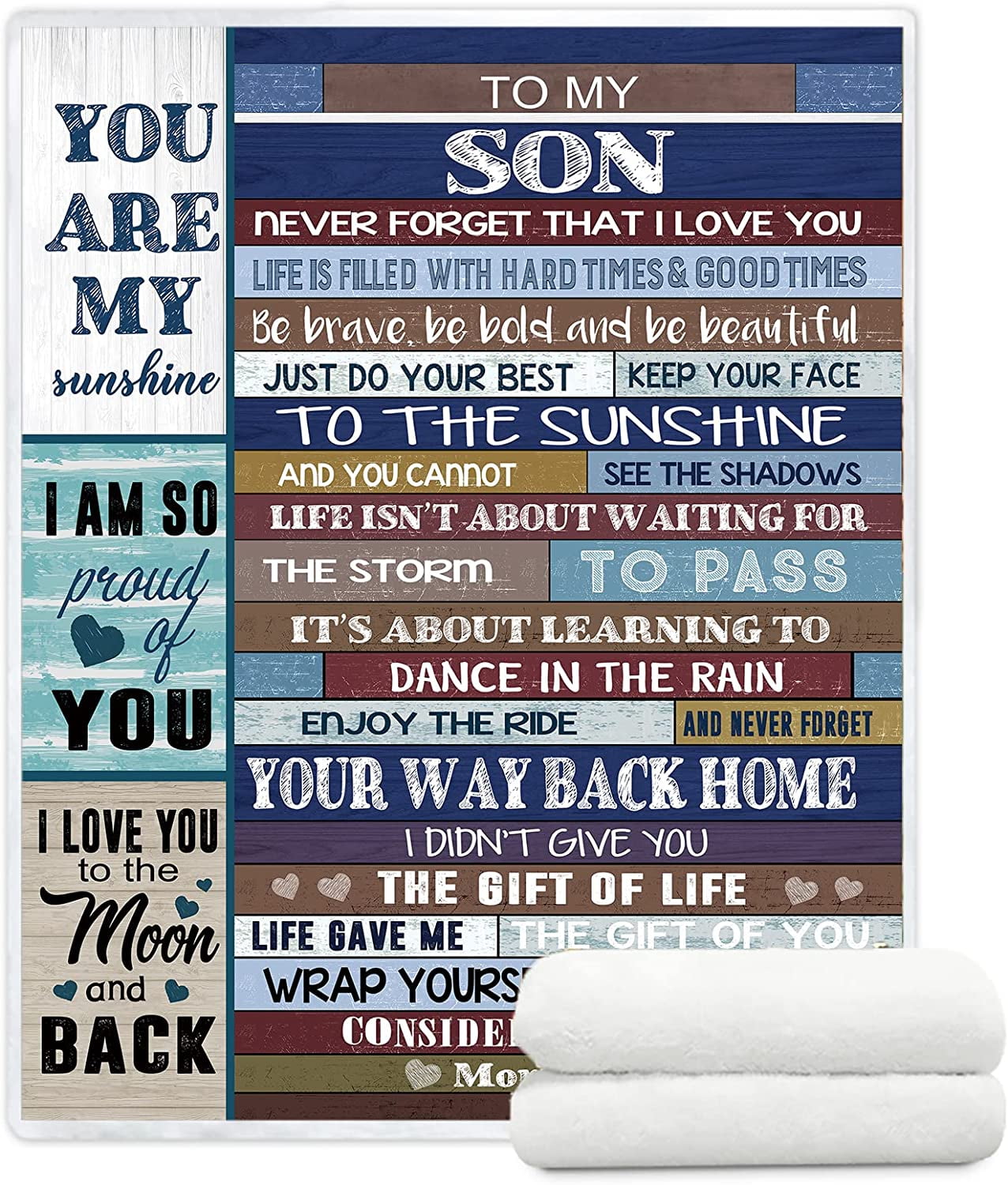 to My Son Blanket from Mom Dad Gifts for Son Sherpa Throw Blanket with