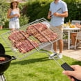 thumbnail image 6 of NWOKYZGH Stainless Steel Fish Grill Basket for Outdoor BBQ, Heavy Duty Lockable Grilling Rack for Fish Vegetables Steak Veggies Shrimp Meat, Portable Campfire Cooking Mesh Grate Tool, 6 of 6