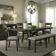 thumbnail image 5 of Liberty Furniture Farmhouse Double Bridge Dark Brown Bench (RTA), 5 of 5