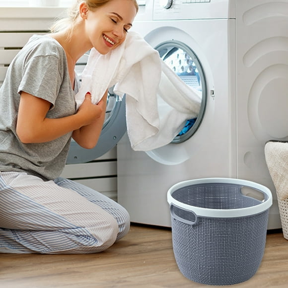 Panier Portable pour Vêtements Sales Panier de Rangement pour Vêtements Sales Grand Porte-Vêtements Panier à Linge Panier de Salle de Bain Creux pour Vêtements Sales