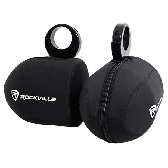 Pair Rockville RWBC Neoprene Covers For 6.5" Marine Wakeboard Tower Speakers