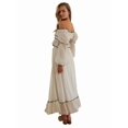 thumbnail image 5 of Women'S Skirt Sets 2 Piece Outfits Contrast Trim Ruffle Hem Tops and Maxi Skirt Set XL, 5 of 9