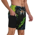 thumbnail image 2 of Balery Realistic Style Wolf Warrior Mens Swim Trunks Swim Shorts for Men Quick Dry Inseam Beach Shorts with Compression Liner Pocket-Medium, 2 of 9