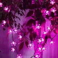 thumbnail image 5 of Rirool Cherry Blossom Solar String Lights - 50 LED, 23ft, Pink, Waterproof, for Outdoor/Indoor Décor, 5 of 8