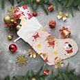 thumbnail image 6 of Coolnut Cow Print Christmas Stocking Personalized Large Candy Stocking, Xmas Stockings Decoration Hanging Gift for Family Holiday Party Ornaments Decor Fireplace, 6 of 7