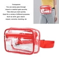 thumbnail image 4 of Clear Sling Bag, Waterproof Large Capacity Adjustable Strap Transparent PVC Chest Waist Pack For Sports Travel, 4 of 8