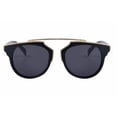 thumbnail image 2 of Cat Eye Sunglasses For Women And Men Oval Resin Lens Fashion Eyewear Bright Black Frame Unisex Use Retro Style, 2 of 4
