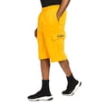 thumbnail image 4 of G-Style USA Men's Solid Fleece Heavyweight Cargo Shorts FS76 - Neon Yellow - 2X-Large, 4 of 5