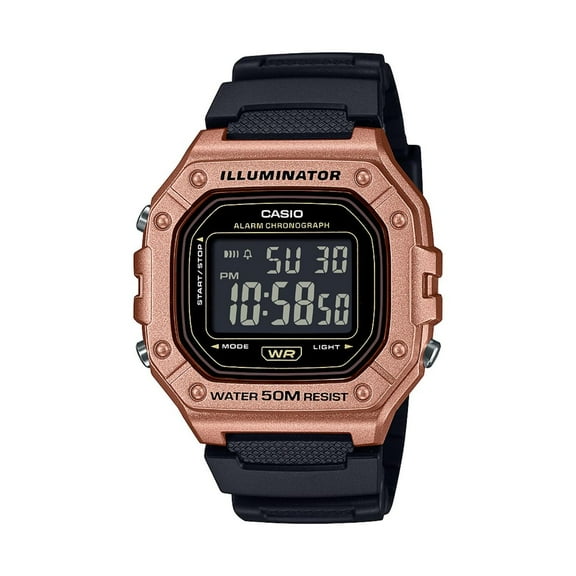 Casio Men's Black Resin Strap Digital Sport Watch - W-218HM-5BV