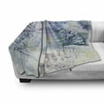 thumbnail image 3 of Winter Soft Flannel Fleece Throw Blanket, Watercolor Painting Interpretation of a Snowy Scene and Blurred Pattern, Cozy Plush for Indoor and Outdoor Use, 70" x 90", Multicolor, by Ambesonne, 3 of 6