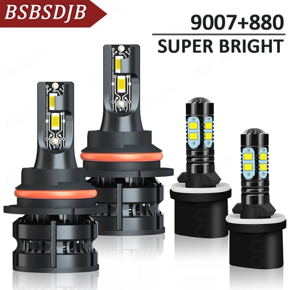 For Ford Taurus 2000-2007 LED Headlight Fog Light Bulbs Combo 6000K White