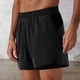 thumbnail image 5 of Pantalones cortos de running para hombre con doble capa - Nylon spandex de secado rápido, bolsillo para el teléfono - 3/4 de largo para atletismo, 5 of 7
