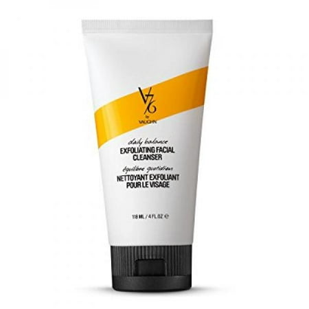V76 by Vaughn Daily Balance Exfoliating Facial Cleanser, Face Wash for Men, 4 (Best Exfoliating Products For Men)