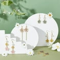 thumbnail image 5 of 1 Box DIY 10 Pairs Enamel Flower Earrings Making Kit Alloy Enamel Flower Pendants Charms with Glass Pearl Beads Earring Hooks for Women DIY Earring Dangle Jewellery Making Golden DIY, 5 of 7