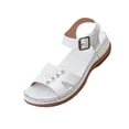thumbnail image 2 of Willtoo Flat Sandals for Women Dressy: Comfortable Flats Sandals Women Open Toe Ankle Strap Walking Shoes Summer, 2 of 6