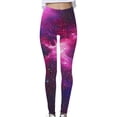 thumbnail image 4 of Mifsaly Women High Waisted Yoga Pants Athletic Workout Full Length Leggings Tummy Control Slim Fit Gym Running Stretchy Trousers L, 4 of 5
