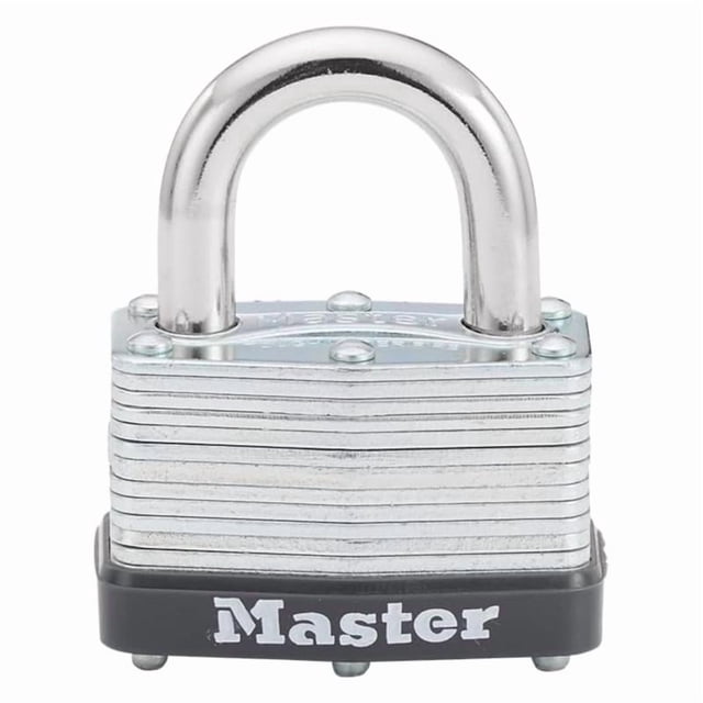 Warded Padlock Master Lock 500KABRK de acero laminado, paquete de 12