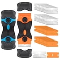 thumbnail image 4 of Lttoisl ProScrape Double-Ended Razor Blade Scraper Tool with 10 Metal & 10 Plastic Blades, 2-in-1 Multipurpose for Car Film, Window Tint, Kitchen, Glue & Sticker Removal, 4.5-Inch, 4 of 8