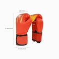 thumbnail image 3 of Adult Boxing Gloves Professionals Training Sparrings Leather Punching Bag Mitts with Hand Wraps for Men Women, 3 of 6