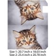 thumbnail image 3 of Coolnut Magnetic Mailbox Cover, Portrait of Little Tabby Kitten Post Mail Box Cover Mail Wraps Cover, Standard Size 20.7" L x 18" W, 3 of 5
