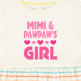 thumbnail image 4 of Inktastic Mimi and Pawpaw Girl Granddaughter Valentine Girls Baby Dress, 4 of 5