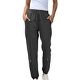 thumbnail image 2 of Tittly Baggy Pants Lounge Pants Women Teen Girls Bottom Sweatpants Baggy High Waist Elastic Jogger Pants Drawstring Athletic Pants Y2K Preppy Pants Sweatpants Women Womens Pants Black L, 2 of 6