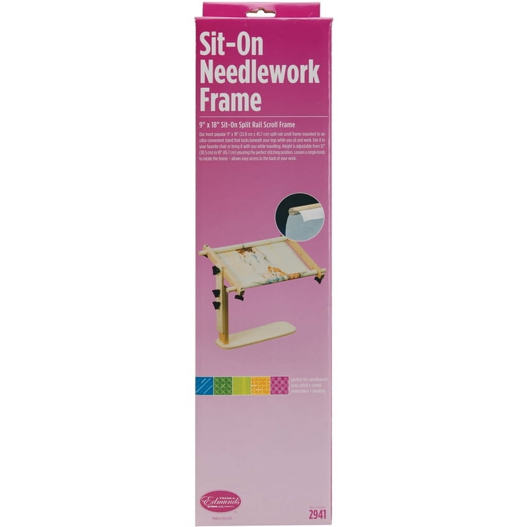 Cadre à Tapis Frank Edmunds - Bois 19x25 Pouces - Modèle 5500 Vintage - États-Unis