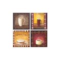 thumbnail image 1 of McGowan TT00580 Tuftop sous-Verres Coffee Time Ensemble de 4, 1 of 1