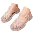 thumbnail image 2 of DuoJiaJ Breathable Jelly Sandals For Girls Soft Sole Fashion Summer Beach Shoes With Open Toe Design Girls Closed Toe Sandals Size 10.5, 2 of 4