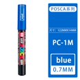 thumbnail image 1 of Uni Posca-rotulador de Punta extrafina para piezas, póster publicitario, suministros de pintura de Graffiti, tinta de pigmento impermeable, suministros de arte, 1 PC-1M, 1 of 4