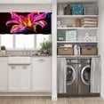 thumbnail image 5 of LALILO Kitchen Curtain Valance Pastel Modern Pink Lily Rod Pocket Window Curtain 52"x 18" Set of 2, 5 of 5