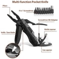 thumbnail image 1 of Cuchillo multifunción 5 en 1, cuchillo plegable multifunción de bolsillo con abrelatas, destornillador para actividades al aire libre, camping, senderismo (a prueba de fallos y funda para cinturón) XianweiShao 8390611778781, 1 of 1