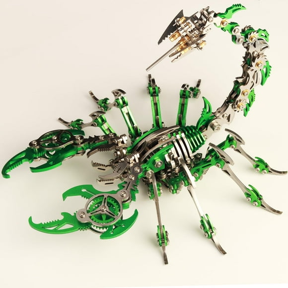 Kits de maquetas de metal 3D Yuezudpo Scorpion de Metal Puzzle para adultos