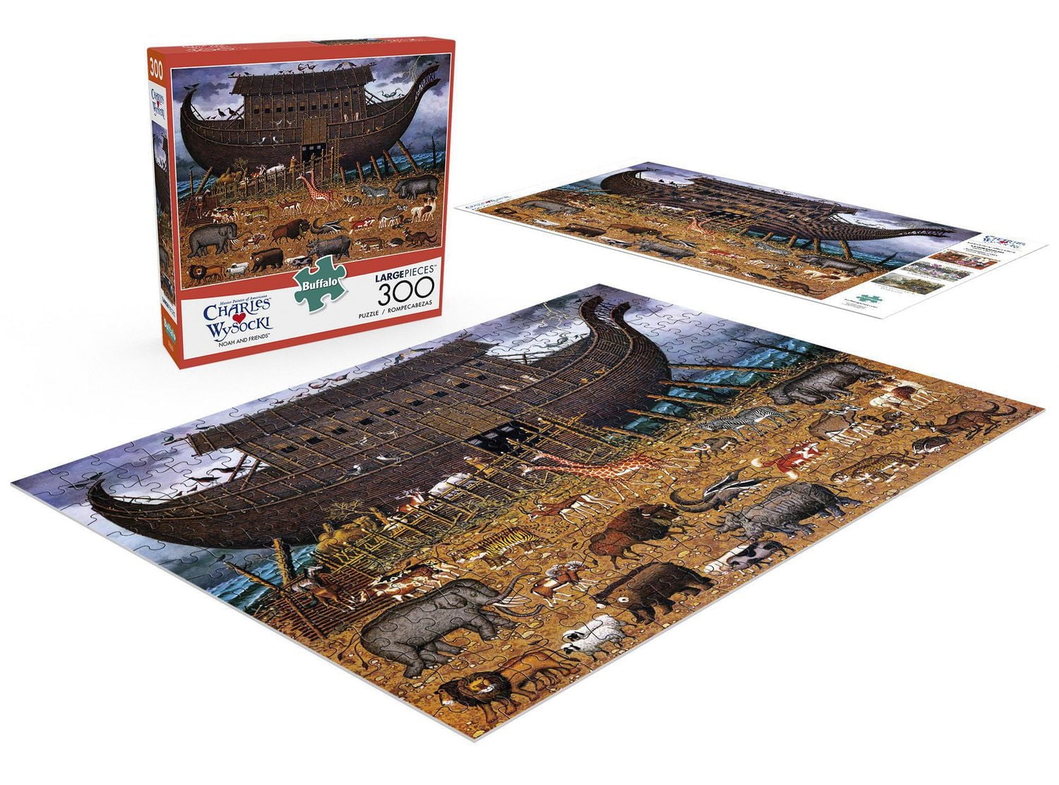 Buffalo Games - Charles Wysocki - Noah and Friends - 300 Piece Jigsaw Puzzle