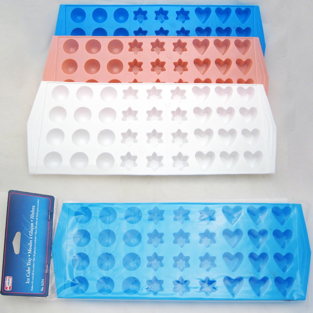 AllTopBargains Lot 3 Mini Ice Cube Trays Makes 108 Home Bar Drinks Jelly Cubette Candy Mold Fun