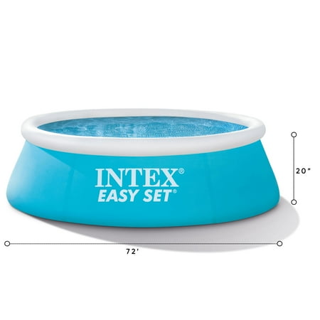 Intex - 6ft x 20in Easy Set Inflatable Outdoor Kids Swimming Pool - Multi