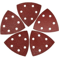 100PCS Triangle Sanding Pads for Oscillating Multi-Tool Hook Loop Sandpaper Disc