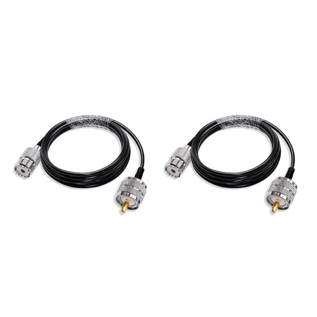Seitruly Cable adaptador de frecuencia PL259 a SO239 convertidor antena escáner extensor accesorios 1M Type2 NO2