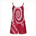 thumbnail image 4 of Women's Tie Dye Pajama Sets Sleeveless Crop Cami Tops and Hot Shorts 2 Piece Pjs Set Y2K Nightwear Outfits, 4 of 5