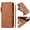 Brown, variant on Wallet Case for Samsung Galaxy M40S with Zipper Pocket Card Holder Kickstand Wrist Strap Leather Flip Cover Purple