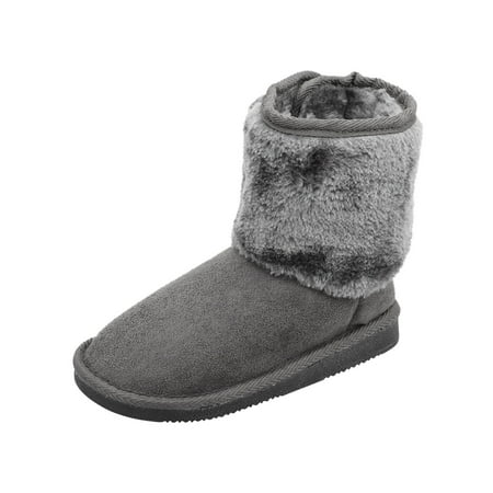 

Kids Girls Boys Winter Boots Faux Fur Lined Snow Boots 2