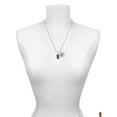 thumbnail image 3 of Delight Jewelry Resin Tan Lion Silvertone Script Initial Disc - Y - Charm Necklace, 20"+3", 3 of 4