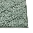 thumbnail image 5 of Mainstays 15-Piece Green & White Diamond Bathroom Set – Shower Curtain, Bath Rugs & Hooks, Stylish Polyester Design, 5 of 6
