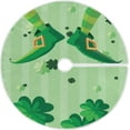 thumbnail image 1 of FMSHPON Cute Leprechuan Xmas Christmas Tree Skirt Stand Mat for Holiday Party Decoration Indoor Outdoor 36 inches, 1 of 6