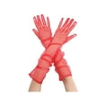 thumbnail image 1 of GUANTES LARGOS DE TUL INSPIRADOS EN CHIC PARA MUJERES, GUANTES TRANSPARENTES DE DEDO COMPLETO PARA NOCHE DE BODA, ROJO M, 1 of 6