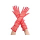 thumbnail image 1 of GUANTES LARGOS DE TUL INSPIRADOS EN CHIC PARA MUJERES, GUANTES TRANSPARENTES DE DEDO COMPLETO PARA NOCHE DE BODA, ROJO M, 1 of 6