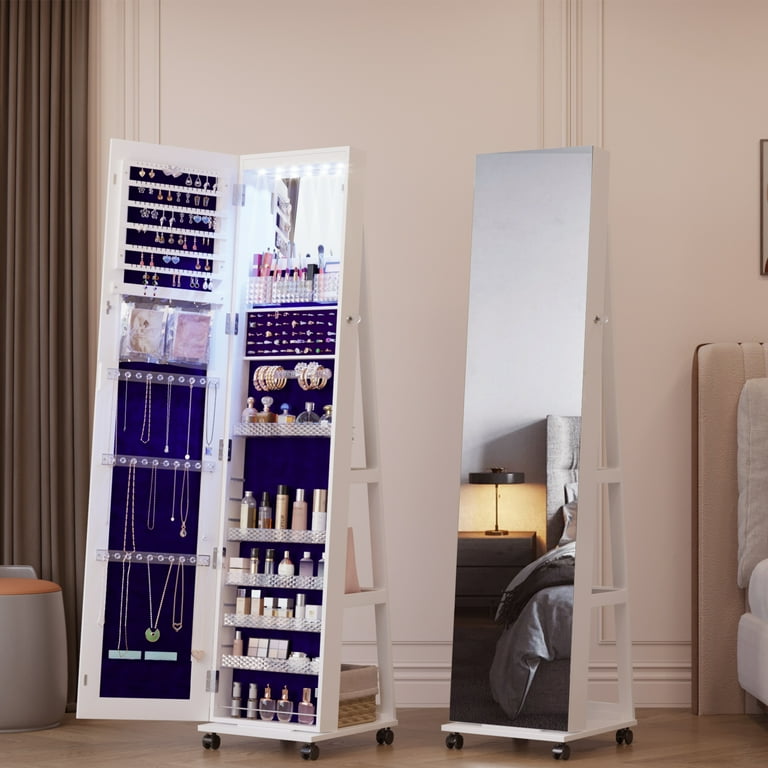 Walmart full length mirror cheap with jewelry storage